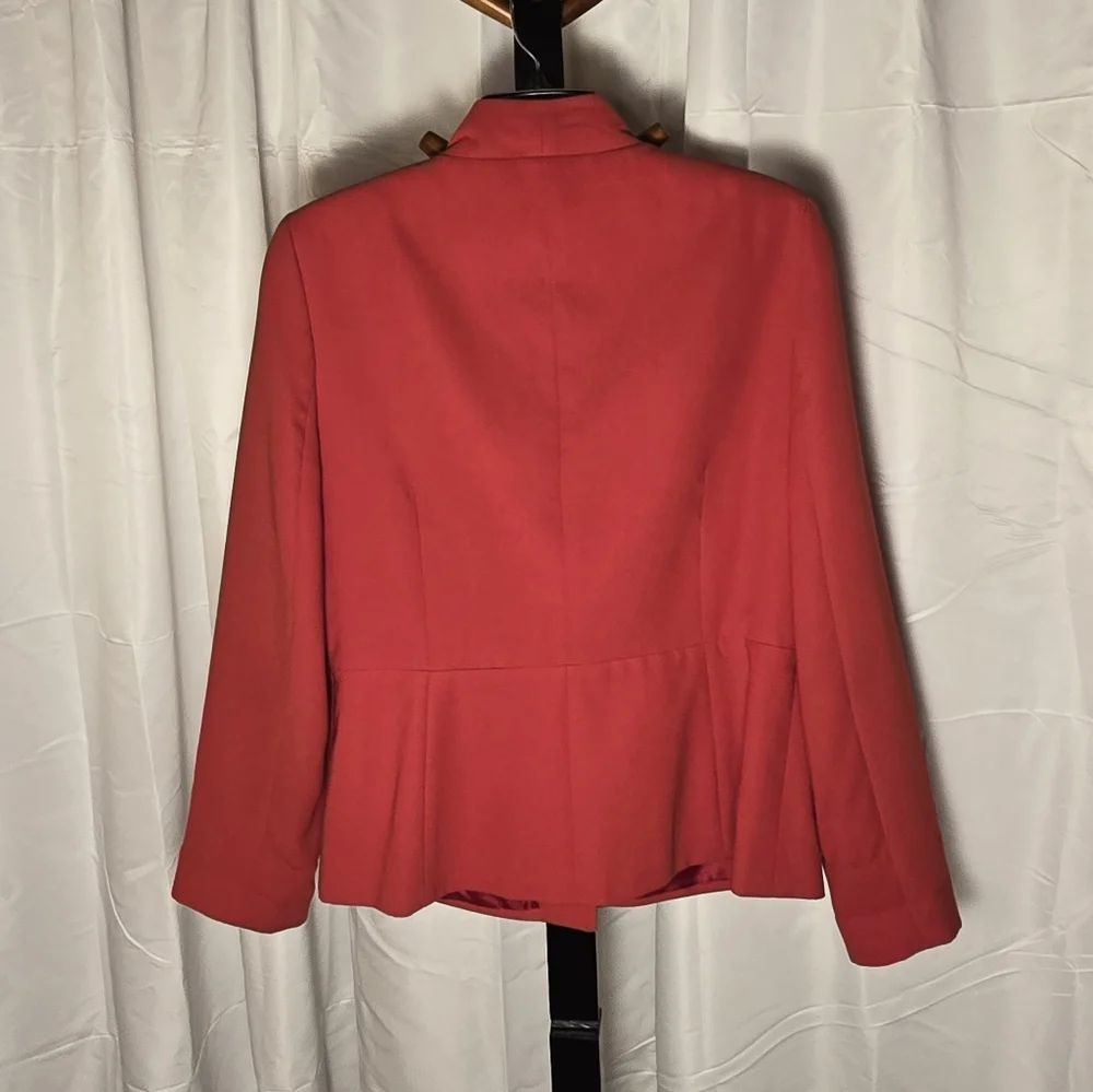 Red Single Breasted Women's Suit‎ Jacket by Platinum by Larry Levine